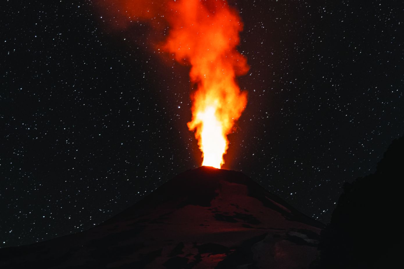 Feu et glace Skier au pays des volcans